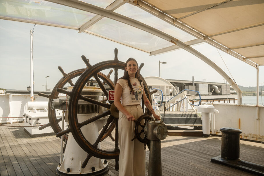 Tourist in Gil Eannes Ship